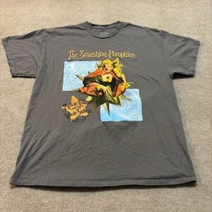The Smashing Pumpkins Gray Graphic T-Shirt 0313